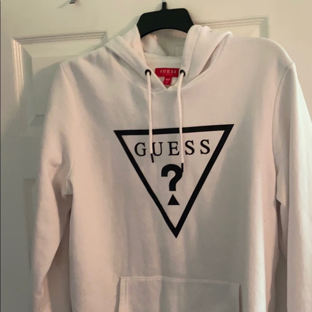 White guess hoody